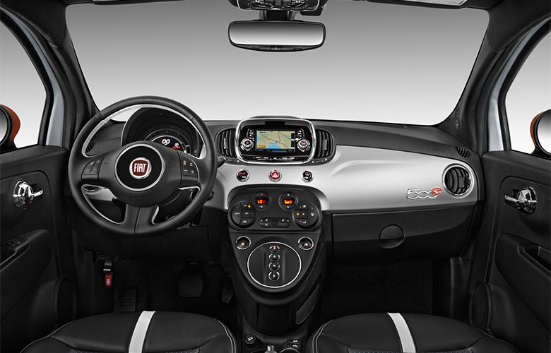2019 Fiat 500e Car Stock Photography All Electric